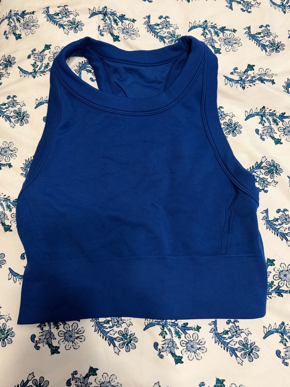 DSG Cobalt Blue Racerback Crop Tank